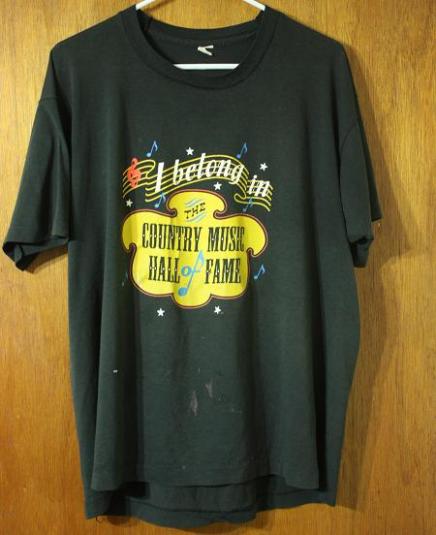 Vintage I Belong In The Country Music Hall Of Fame T-Shirt | Defunkd