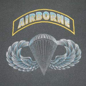 Vintage 80S AIRBORNE T-SHIRT AIR FORCE RANGERS