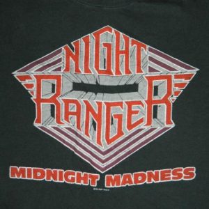 Vintage NIGHT RANGER 1984 MIDNIGHT MADNESS TOUR T-Shirt