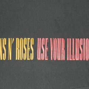 Vintage GUNS N ROSES USE YOUR ILLUSION 1991 PROMO T-Shirt