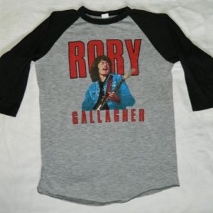 Vintage RORY GALLAGHER 1985 TOUR JERSEY T-Shirt concert