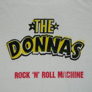 Vintage THE DONNAS ROCK N ROLL MACHINE CONCERT T-Shirt 90s