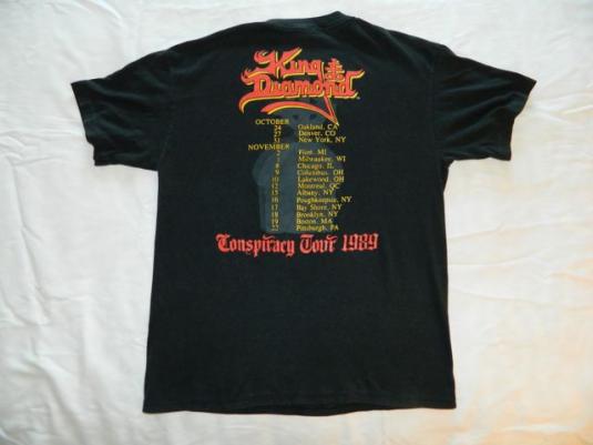 Vintage KING DIAMOND 1989 CONSPIRACY TOUR T-Shirt concert | Defunkd