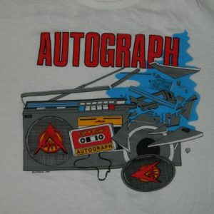 Vintage AUTOGRAPH TURN IT UP 1985 TOUR T-Shirt