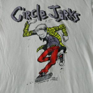 Vintage 80S CIRCLE JERKS T-Shirt Hardcore Punk tour Original