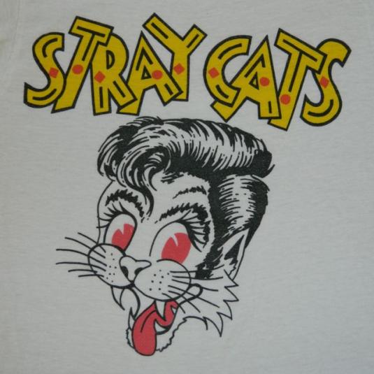 vintage STRAY CATS 1981 T-Shirt 80s concert tour | Defunkd