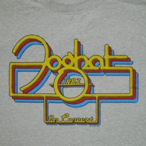 Vintage FOGHAT 1983 TOUR T-Shirt concert xl