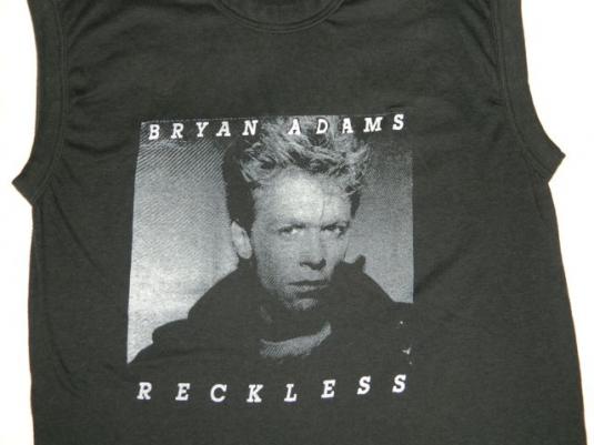 Vintage BRYAN ADAMS 1984 RECKLESS TOUR T-Shirt Muscle Tee | Defunkd