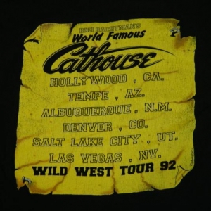 Vintage CATHOUSE HOLLYWOOD TOUR T-Shirt FASTER PUSSYCAT