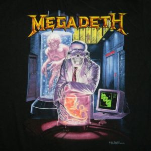 Vintage NOS MEGADETH 1991 RUST IN PEACE TOUR T-Shirt concert