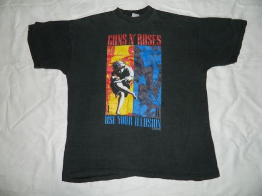 Vintage GUNS N ROSES EUROPEAN 1992 Tour T-Shirt concert | Defunkd