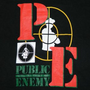 Vintage PUBLIC ENEMY 90S T-SHIRT tour concert hip hop