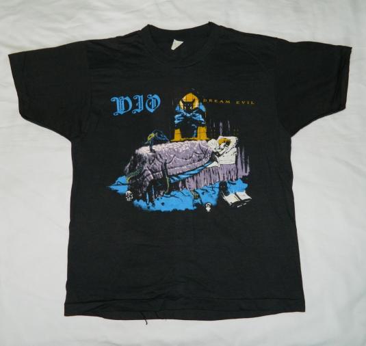 Vintage NOS DIO 1987 DREAM EVIL PROMO T-Shirt L dead stock | Defunkd