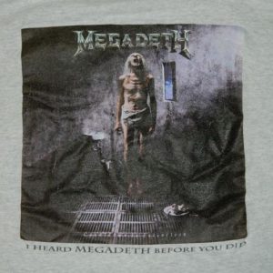 Vintage MEGADETH COUNTDOWN TO EXTINCTION T-Shirt XL