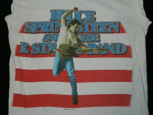 Vtg Bruce Springsteen Born In The USA Tour 1984 Baseball band tee 80s ...