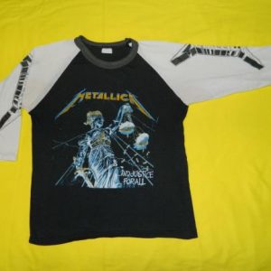 Vintage METALLICA 80S AND JUSTICE FOR ALL JERSEY t-shirt