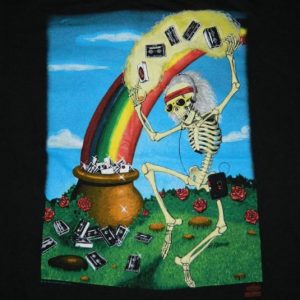 Vintage GRATEFUL DEAD LARGE G KROMAN ART 1991 T-Shirt 90s