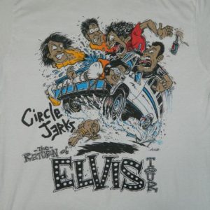 Vintage CIRCLE JERKS 1988 THE RETURN OF ELVIS TOUR T-Shirt