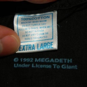 Vintage NOS MEGADETH COUNTDOWN TO EXTINCTION TOUR T-Shirt