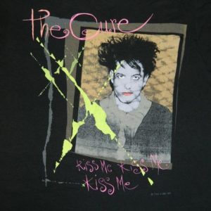 Vintage THE CURE 1987 KISS ME TOUR T-SHIRT KISSING concert