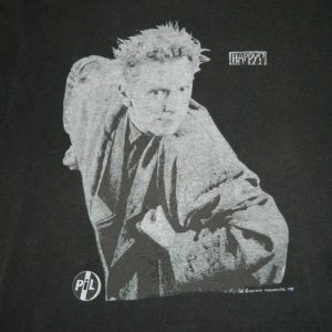 Vintage PIL 1987 HAPPY? TOUR T-Shirt 80s johnny rotten