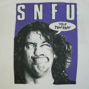 Vintage SNFU 1988 Tour T-shirt 80s Punk XL Original concert