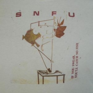 Vintage SNFU 1986 TOUR T-Shirt Original 80s Punk Rock