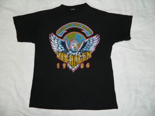 Vintage VAN HALEN 1984 Tour T-Shirt XL Original Concert | Defunkd