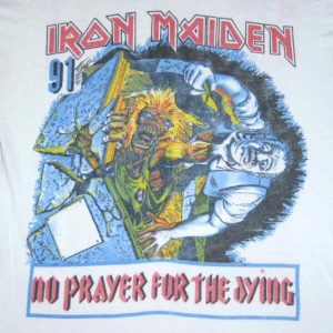 vintage IRON MAIDEN ANTHRAX 1991 TOUR T-Shirt concert