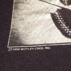 1989 MOTLEY CRUE KICK START MY HEART MENS T SHIRT PAPER THIN