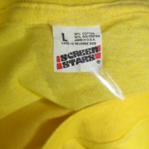 Vintage 80s Birds and Bees Sex Talk Yellow Funny T Shirt