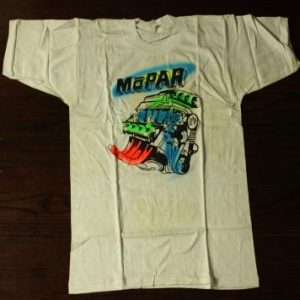 Vintage 50s Mopar Engine Ed Roth Airbrush Hot Rod T Shirt