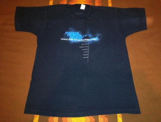 1996 COCTEAU TWINS OFFICIAL WEBSITE VINTAGE T-SHIRT | Defunkd