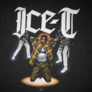 1992 ICE-T ORIGINAL GANGSTER VINTAGE TSHIRT RHYME SYNDICATE