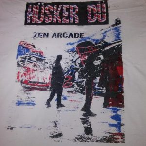 90s HUSKER DU ZEN ARCADE VINTAGE T-SHIRT BOB MOULD