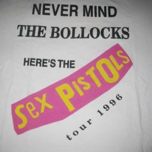 1996 SEX PISTOLS FILTHY LUCRE TOUR VINTAGE T-SHIRT PUNK