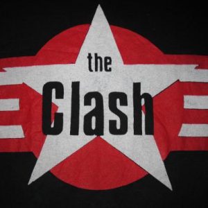 80s THE CLASH STAR AND STRIPES VINTAGE T-SHIRT PUNK