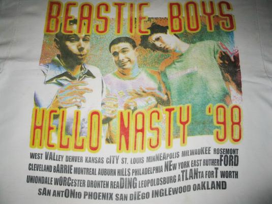 1998 BEASTIE BOYS HELLO NASTY TOUR VINTAGE T-SHIRT | Defunkd