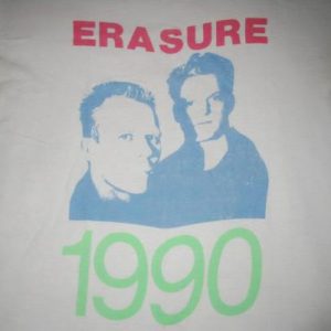 1990 ERASURE THE WILD! TOUR VINTAGE T-SHIRT