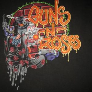 1993 GUNS N ROSES CLOWN VINTAGE T-SHIRT SPAGHETTI INCIDENT