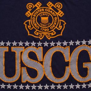USCG Unites States Coast Guard T-Shirt, US Military, 80s Tee