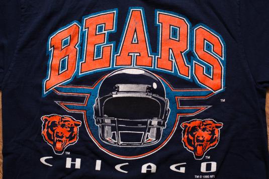 Vintage Chicago Bears T Shirt Tee Logo 7 Made USA Size Small S -   Singapore
