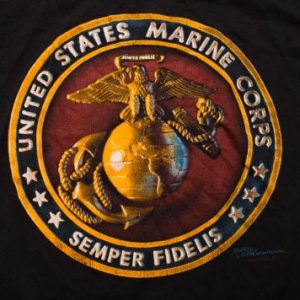 Vintage United States Marine Corps T-Shirt, USMC Semper Fi