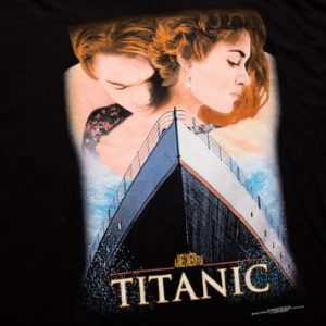 1998 Titanic Movie T-Shirt, DiCaprio, Winslet, James Cameron