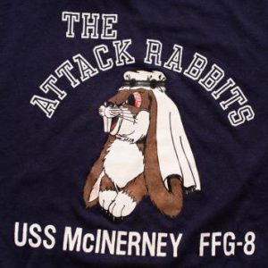 USS McInerney FFG-8 T-Shirt, Attack Rabbits, Arab Keffiyeh