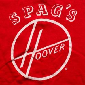 SPAG'S Hoover Logo T-Shirt, Vacuum Cleaner Company, 80s