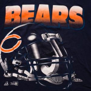 Vintage 90s Chicago Bears Big Helmet Logo T-Shirt, Riddell