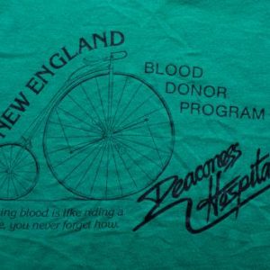 High Wheel Bike Deaconess Hospital T-Shirt, 80s Hipster Tee