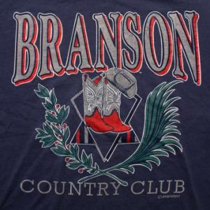 90s Branson Country Club T-Shirt, Cowboy Hat & Boots