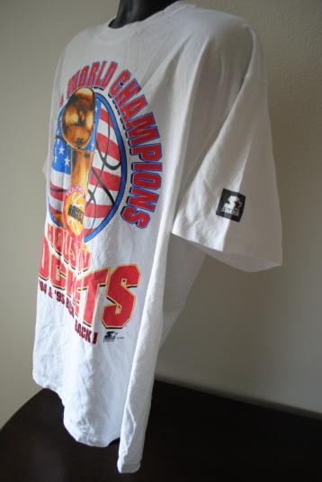 Vintage Houston Rockets Tee Shirt 1994 NBA World Champions Starter SZ XL